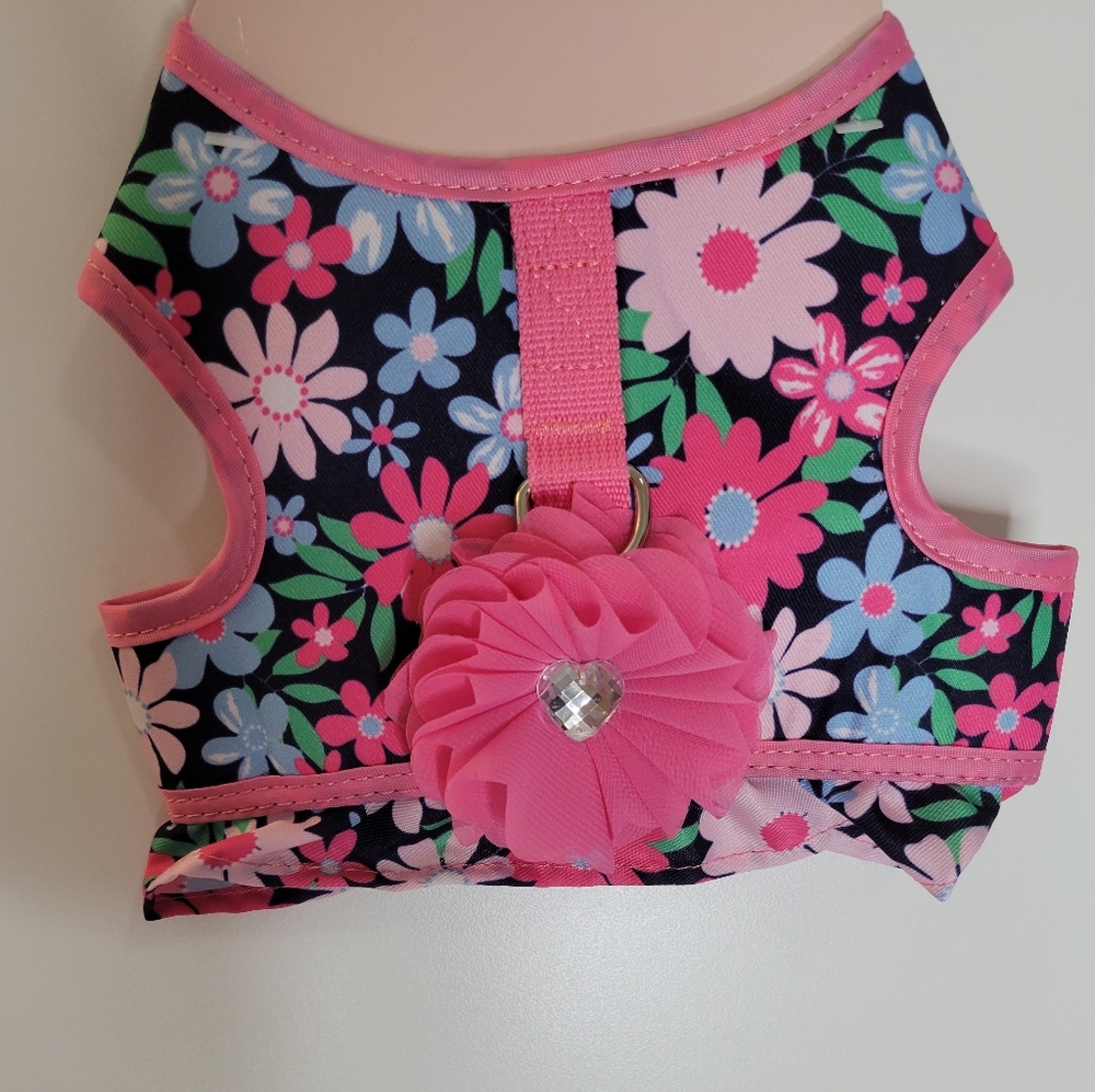 Spring Floral Puppy Harness